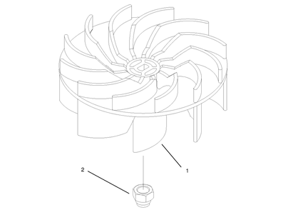 Part Location Diagram of 93-0564 Lawn Boy IMPELLER, BLOWER